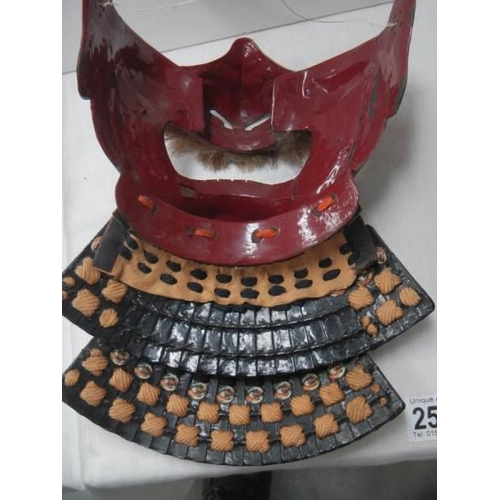 2593 - An early Samurai Menpo mask.