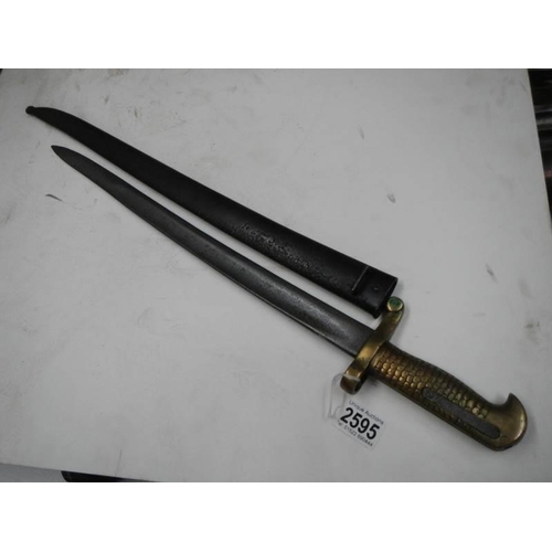 2595 - A Remington Rolling block export rifle bayonet, COLLECT ONLY.