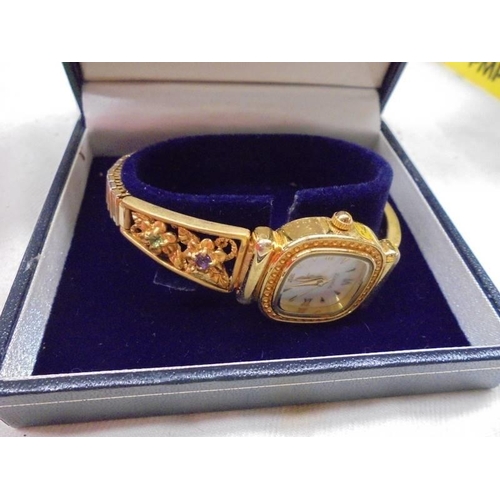 1077 - Ten ladies wrist watches including Accurist, Zenith etc.,