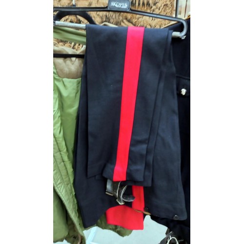 2213 - A Royal Artillery musicians jacket and trousers.