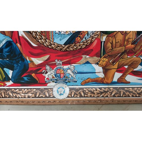 2245 - A vintage tin tray depicting royalty.