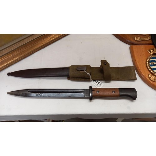 2415 - A German K98 WW2 Coppel combat bayonet.