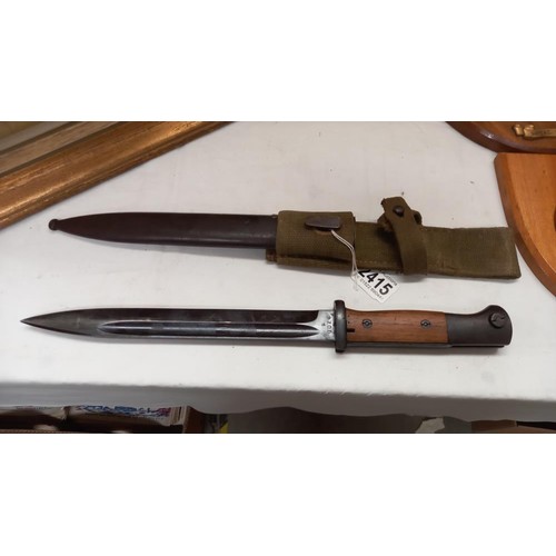 2415 - A German K98 WW2 Coppel combat bayonet.