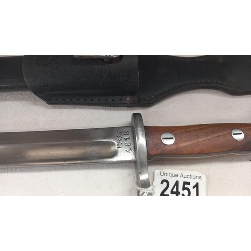 2451 - An 1866 Jaggr Batallion 55th regiment bayonet.