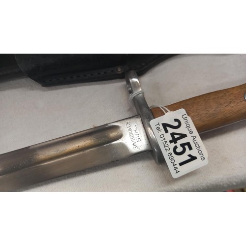 2451 - An 1866 Jaggr Batallion 55th regiment bayonet.