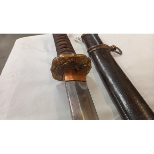 2606 - An early Japanese Samurai sword with shagreen hilt, COLLECT ONLY.