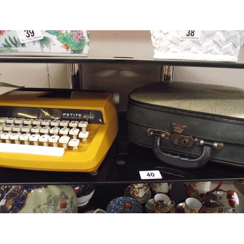 40 - A cased Petite typewriter