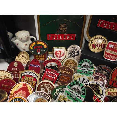 59 - A good lot of breweriana including 4 vintage Fullers (Chiswick) pub trays etc COLLECT ONLY