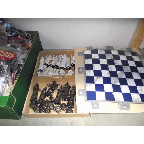 79 - A complete Harry Potter Deagostini chess set, plus extra pieces, issue 60 of the magazines is missin... 