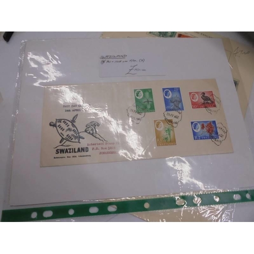 1175 - A box containing a large quantity of mini collections of stamps on sheets from many countries of the... 