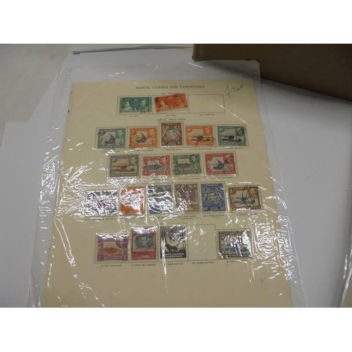 1175 - A box containing a large quantity of mini collections of stamps on sheets from many countries of the... 