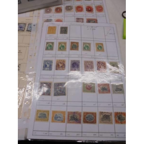 1175 - A box containing a large quantity of mini collections of stamps on sheets from many countries of the... 