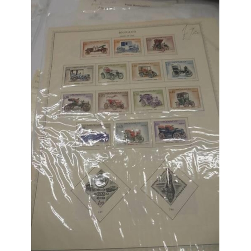 1175 - A box containing a large quantity of mini collections of stamps on sheets from many countries of the... 