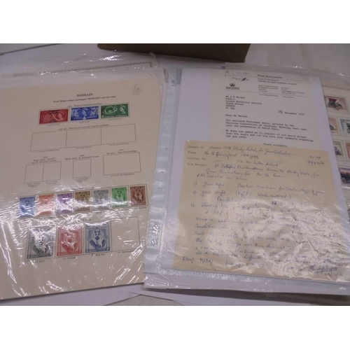 1175 - A box containing a large quantity of mini collections of stamps on sheets from many countries of the... 