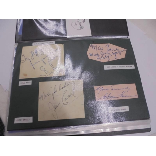 1176 - A collection of autographs including 2 x Joanna Lumley, Peter Mandelson, Liam Fox etc.,