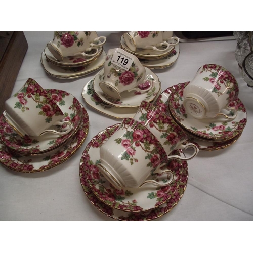 119 - A Royal Albert tea set & a Royal Stafford tea set