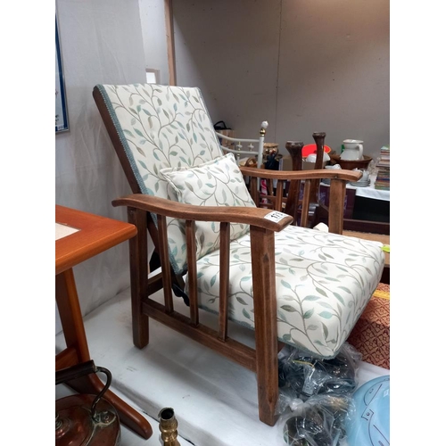 173 - A lovely vintage children's reclining chair, recently recovered with Laura Ashley fabric  - COLLECT ... 