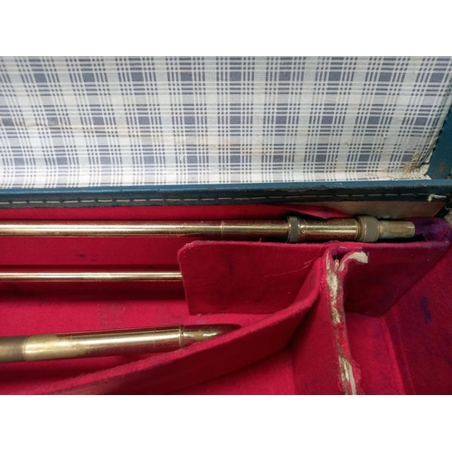 176 - A cased trombone by Dearman D.A. London a/f, needs attention COLLECT ONLY