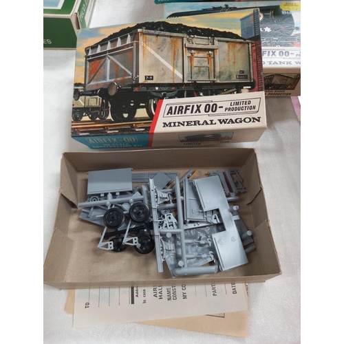 184 - 6 boxed Airfix 00 model railway  kits & Peco & Merit