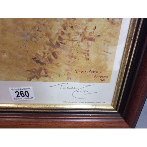 260 - A framed & glazed Cuneo print, The Battle of Knightsbridge COLLECT ONLY