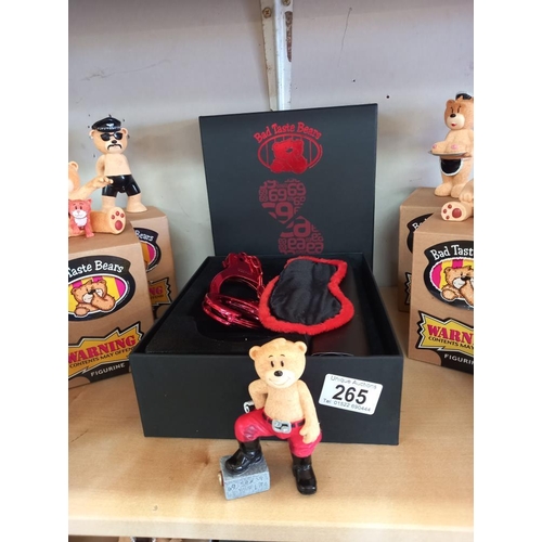 265 - A quantity of Bad Taste Bears, 1 limited edition & 10 boxed Bears