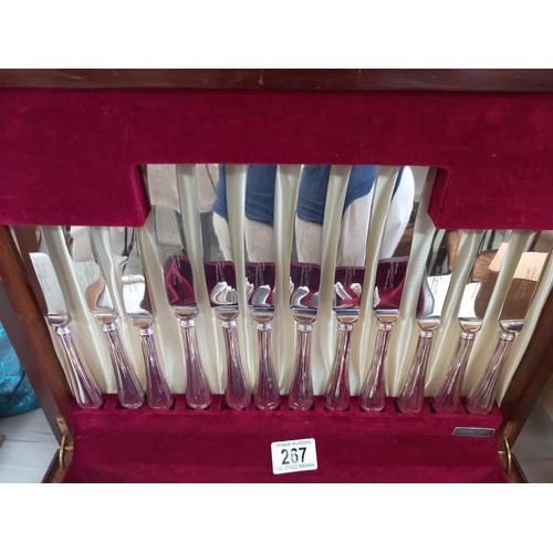 267 - A canteen of silver plated cutlery (38 piece set) COLLECT ONLY