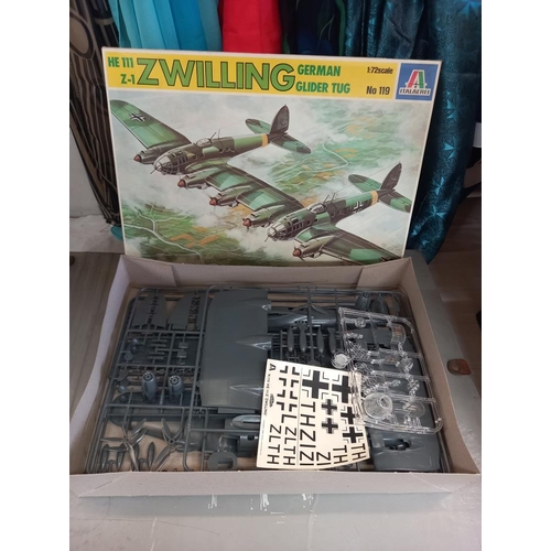 270 - 4 Italeri 1.72 scale military aircraft kits (completeness unknown)