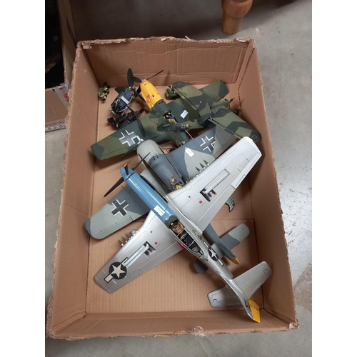 290 - 2 boxes of model aircraft, some A/F COLLECT ONLY