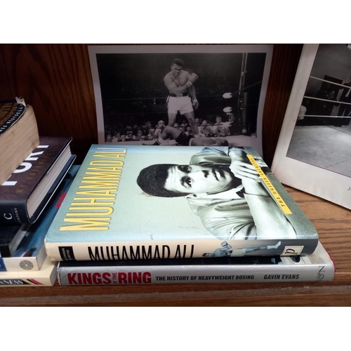 316 - A good selection of books on boxing including Mike Tyson, Muhammed Ali & Tyson Fury etc. including p... 