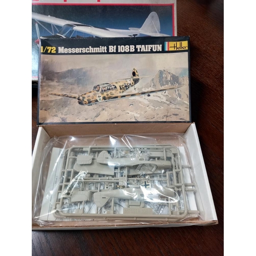 319 - 3 Revell aircraft 1/48 scale, 2 x 1/72 scale & Heller 1/72 scale