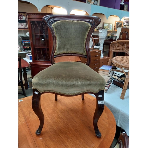 331 - 4 Edwardian dining chairs COLLECT ONLY