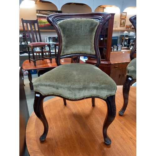 331 - 4 Edwardian dining chairs COLLECT ONLY