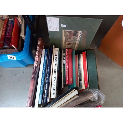 355 - 2 boxes of assorted books COLLECT ONLY