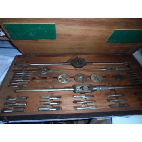 29 - A cased set of engineer's taps and dies, COLLECT ONLY.