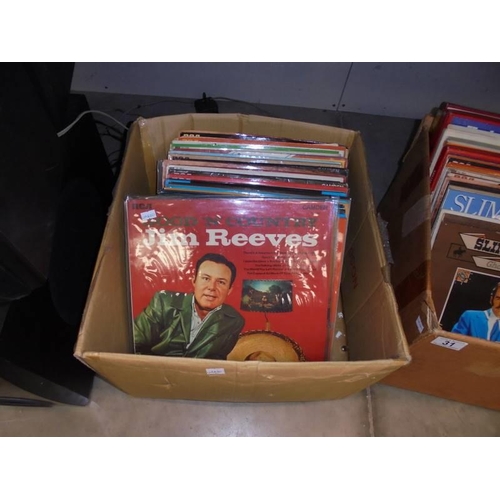 31 - Two boxes of LP records, COLLECT ONLY