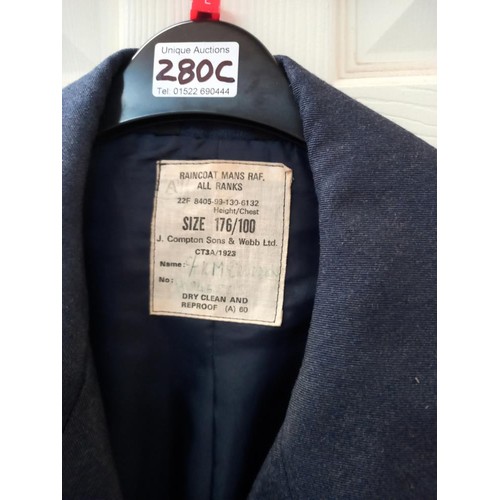 280C - An RAF raincoat (size 176/100)