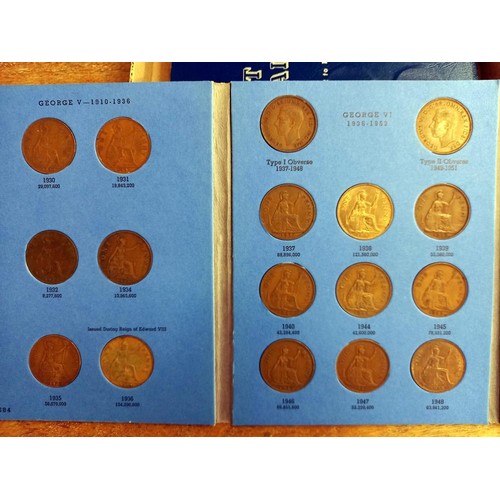 1087 - Four albums of GB pennies, vols 1-4,