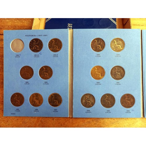 1087 - Four albums of GB pennies, vols 1-4,