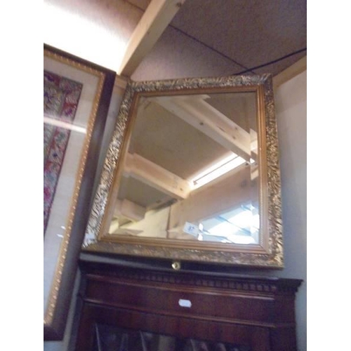 87 - A gilt framed bevel edged mirror, COLLECT ONLY.