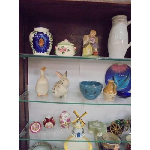 94 - Five shelves of ceramics and glass ware, COLLECT ONLY.