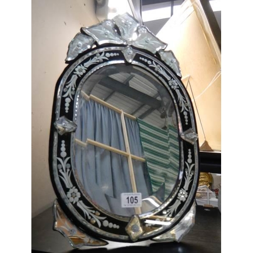 105 - A Venetian style dressing table mirror, COLLECT ONLY.