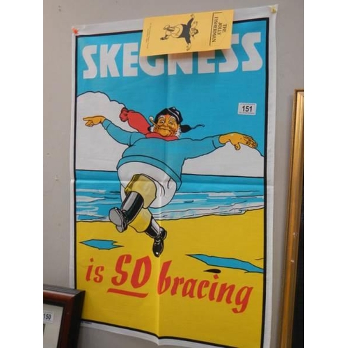 151 - A Skegness Jolly Fisherman poster.