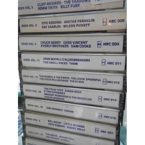 197 - A quantity of 1960's Rock cassette tapes.