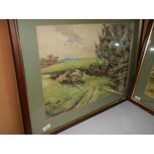 216 - Three framed and glazed rural scenes, COLLECT ONLY.