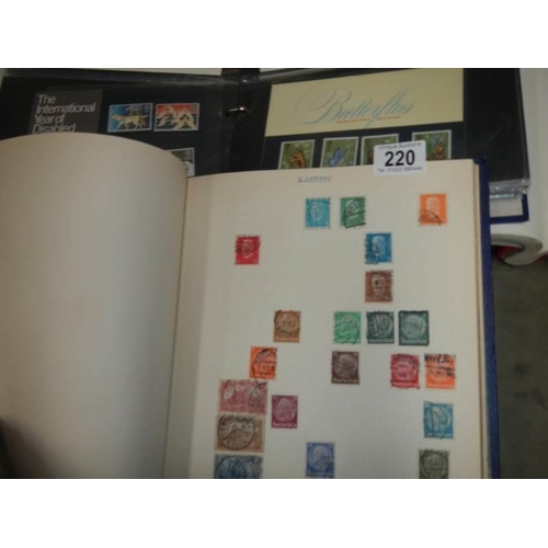 220 - A quantity of stamp and first day cover albums.