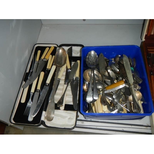 242 - A good lot of cutlery.