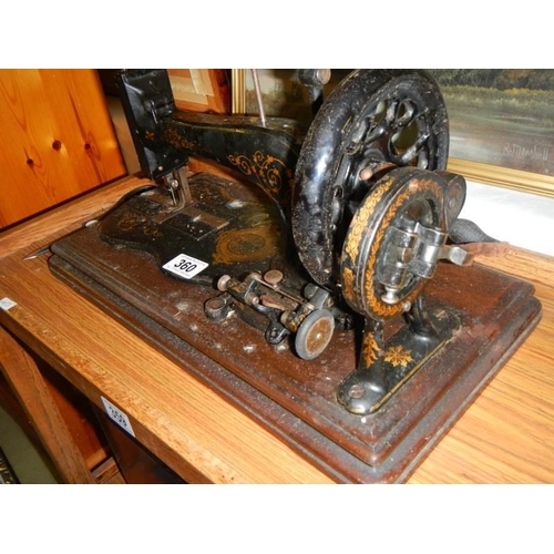 360 - A vintage sewing machine, COLLECT ONLY.