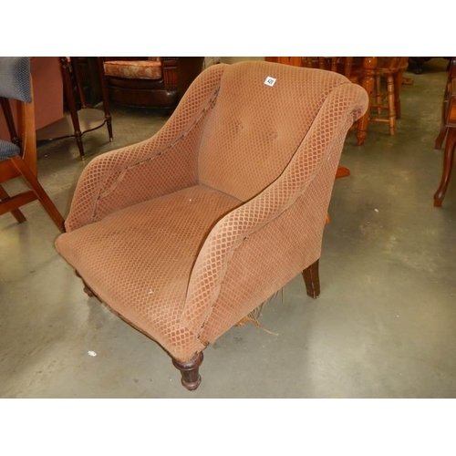 420 - An early 20th century arm chair, COLLECT ONLY.