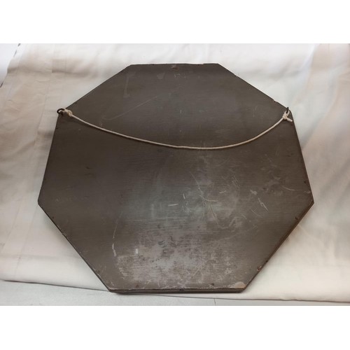 102 - An octagonal bevel edged mirror, COLLECT ONLY.