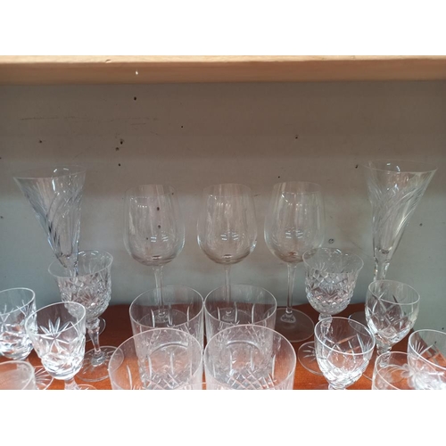 1023 - A good lot of crystal & other drinking glasses